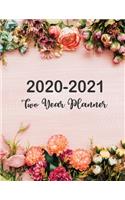 2020-2021 Two Year Planner: 24 Months Calendar with Holidays Jan 2020 to Dec 2021 Academic Agenda Schedule Organizer Logbook - 2 Year Monthly Planner - Two Year Appointment Cal