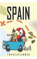 Spain Travelplanner: Travel Diary for Spain. A logbook with important pre-made pages and many free sites for your travel memories. For a present, notebook or as a partin