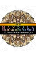 Mandala Coloring Book For Adult: Adult Coloring Book: Meditation Designs, Stress Relieving Mandala Designs: Coloring Book For Adults