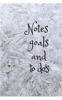 Notes goals and to do's: daily planners bound to-do list book