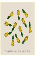 Pineapple Draw and Write Activity Book: Pineapple Fresh Fruit Doodle and Sketch Art Idea Book