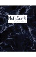 Notebook Navy Blue Marble Edition