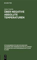 Über negative absolute Temperaturen