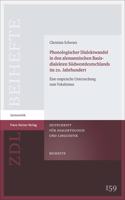 Phonologischer Dialektwandel in Den Alemannischen Basisdialekten Sudwestdeutschlands Im 20. Jahrhundert: Eine Empirische Untersuchung Zum Vokalismus