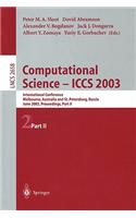 Computational Science - Iccs 2003