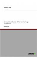 Communities of Practice ALS Teil Des Knowledge Management