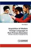 Acquisition of Modern Foreign Languages in Post-Primary Education