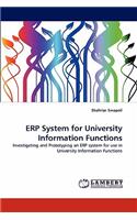 ERP System for University Information Functions