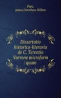DISSERTATIO HISTORICO-LITERARIA DE C. T