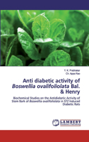 Anti diabetic activity of Boswellia ovalifoliolata Bal. & Henry