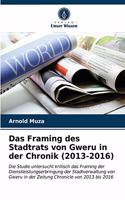 Das Framing des Stadtrats von Gweru in der Chronik (2013-2016)