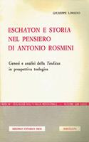 Eschaton E Storia Nel Pensiero A. Rosmini
