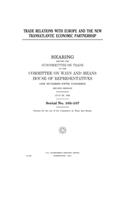 Trade relations with Europe and the new transatlantic economic partnership