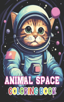 Animal Space Coloring Book