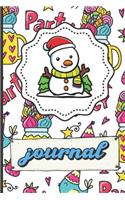 Winter Snow Man Journal