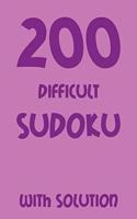 200 difficult Sudoku with solution