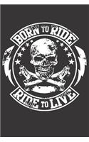 Notebook for Biker dirt bike motocross drag race born to ride