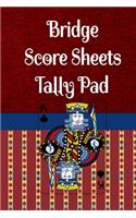 Bridge Score Sheets Tally Pad