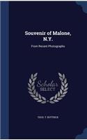 Souvenir of Malone, N.Y.