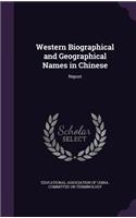 Western Biographical and Geographical Names in Chinese