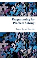 Programming for Problem Solving