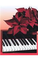 Christmas Poinsettia Keyboard Card