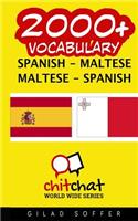 2000+ Spanish - Maltese Maltese - Spanish Vocabulary