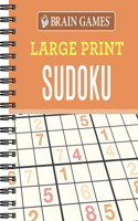 Brain Games - Large Print Sudoku (Orange)