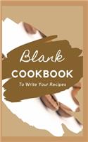 Blank CookBook To Write Your Recipes