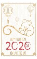 Happy New Year 2020 Year of the Rat Journal