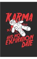Karma Has No Expiration Date: Dotted Bullet Grid Notebook / Journal (6 X 9) - Halloween Day Gift for Kids, Teenager, Women and Men