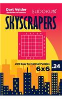 Sudoku Skyscrapers - 200 Easy to Normal Puzzles 6x6 (Volume 24)