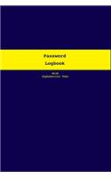 Password Logbook with Tabs