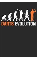Darts Evolution: Notebook / Diary / Organizer / 120 lined pages / 6x9 inch