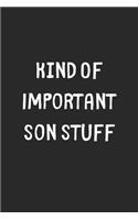 Kind Of Important Son Stuff