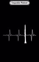 Composition Notebook: Clarinet Player Instruments Musicians Heartbeat Journal/Notebook Blank Lined Ruled 6x9 100 Pages