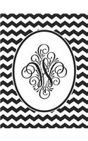 Monogram W 2018-2019 Coloring Academic Planner: Coloring Book Monthly and Weekly Black Chevron Student Calendar Planner 13 Months