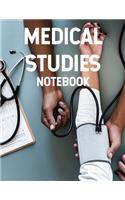 Medical Studies Notebook: 8.5 X 11, 120 Page Ruled College Notebook