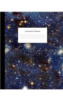 Composition Notebook: Blue Sky River Starry Space Galaxy College Ruled Blank Lined Cute Notebooks for Girls Teens Women School Home Writing Notes Journal(Composition Notebooks)