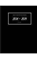2018-2019 Planner Weekly And Monthly