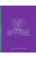 Spencerian Undated Perpetual Planner: Purple 8.5 X 11 Any Year Perpetual Planner - Spencerian Design Illustrated Diary 13 Months & Week to Two Page Planner