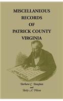 Miscellaneous Records of Patrick County, Virginia