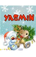 Yasmin: Personalized Book with Name, Journal, Notebook, Diary, 105 Lined Pages, 8 1/2" x 11"