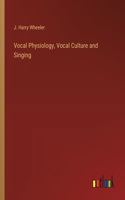 Vocal Physiology, Vocal Culture and Singing