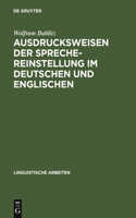 Ausdrucksweisen der Sprechereinstellung im Deutschen und Englischen: (57 Linguistische Arbeiten)