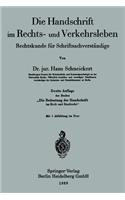 Die Handschrift im Rechts- und Verkehrsleben