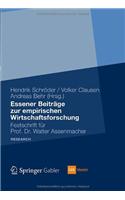 Essener Beiträge Zur Empirischen Wirtschaftsforschung