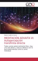 Meditación Advaita VI: Autopercepción transfinita directa