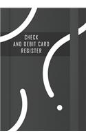 Check and Debit Card Register
