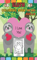 sloth coloring book for kids ages 4-8